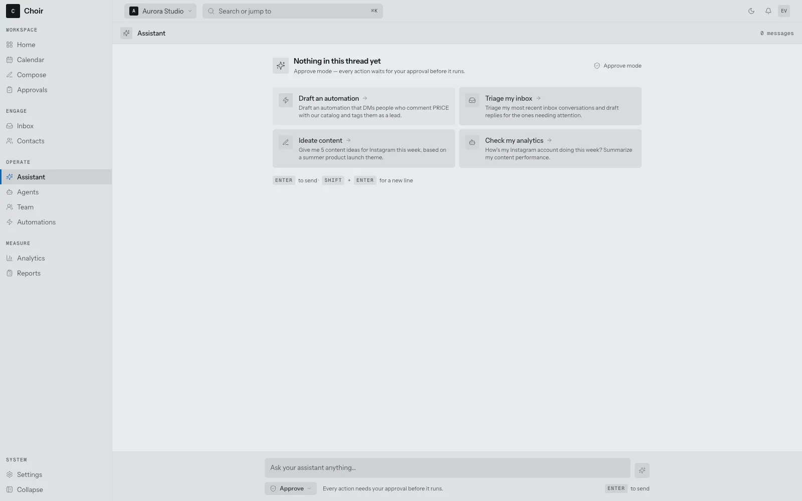 The assistant, working against the same tool catalog